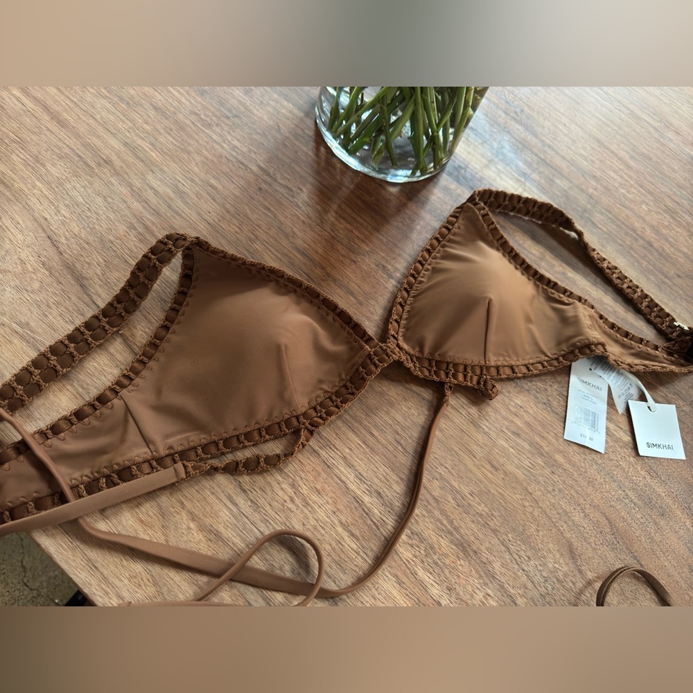 Simkha bathing suit (brown) 

Top originally $185, 
Bottoms originally $115, - Picture 3 of 6